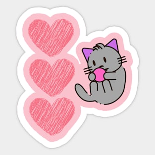 cat lover Sticker